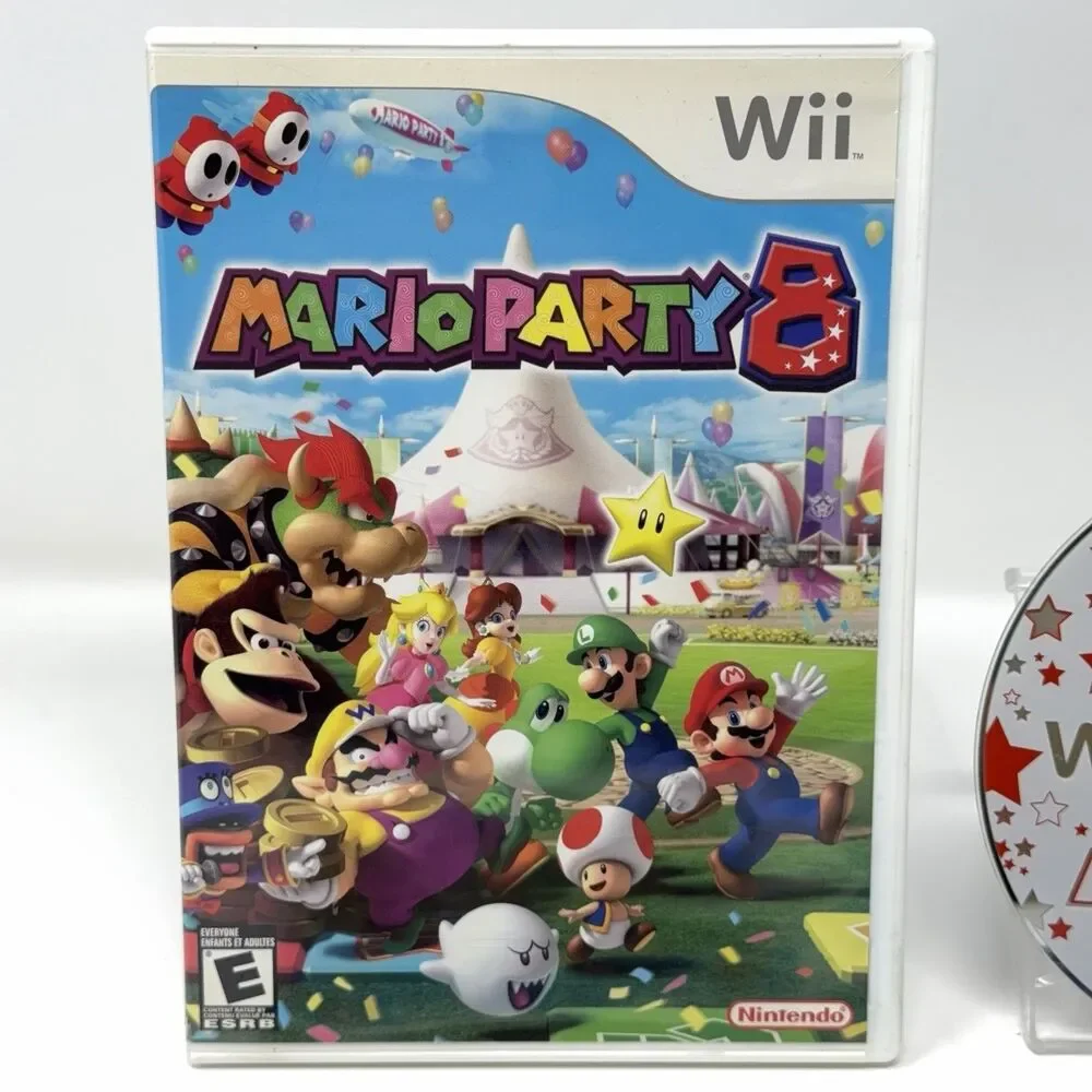 Mario Party 8 Nintendo Wii 2007 Complete CIB Refurbished Tested